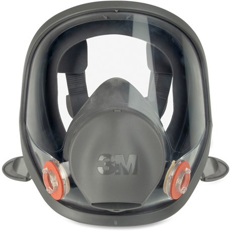 3M 6900 Full Facepiece Reusable Respirator - Particulate, Gases, Vapor, Debris Protection - Thermoplastic Elastomer (TPE), Therm