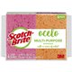 Scotch-Brite StayFresh Sponge - 5.8" Height x 4.6" Width x 4.6" Depth - 4/Pack - Cellulose - Assorted