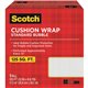 Scotch Cushion Wrap - 12" Width x 100 ft Length - Perforated, Lightweight, Recyclable, Non-scratching, Easy Tear - Polyethylene,