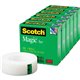 Scotch Invisible Magic Tape - 36 yd Length x 1" Width - 1" Core - Split Resistant, Tear Resistant - For Mending, Splicing - 6 / 