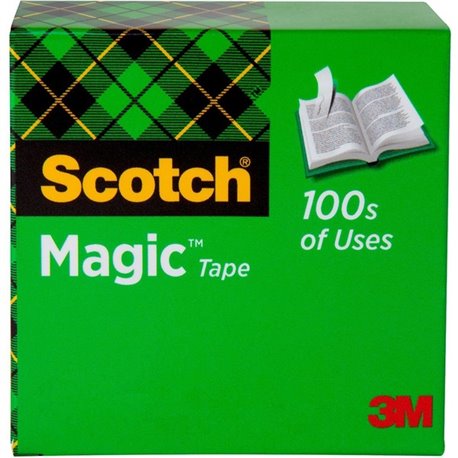 Scotch Magic Tape - 36 yd Length x 0.50" Width - 1" Core - Split Resistant, Tear Resistant - For Mending, Splicing - 1 / Roll - 