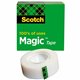 Scotch 3/4"W Magic Tape - 27.78 yd Length x 0.75" Width - 1" Core - Tear Resistant, Split Resistant - For Mending, Splicing - 1 