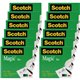 Scotch 3/4"W Magic Tape - 36 yd Length x 0.75" Width - 1" Core - Split Resistant, Tear Resistant - For Mending, Splicing - 12 / 