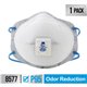 3M Advanced Filter Relief Respirator - Particulate, Odor Protection - White - Adjustable Nose Clip, Braided Headband, Exhalation