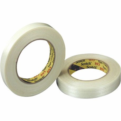 Scotch General-Purpose Filament Tape - 60 yd Length x 1" Width - 6 mil Thickness - 3" Core - Glass Yarn Backing - Tear Resistant