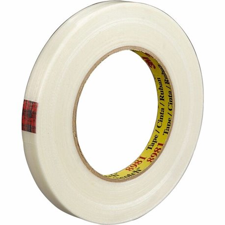 Scotch Premium-Grade Filament Tape - 60 yd Length x 0.75" Width - 6.6 mil Thickness - 3" Core - Synthetic Rubber - Glass Yarn Ba