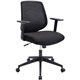 NuSparc Mid-Back Task Chair - Fabric Back - Mid Back - 5-star Base - Black - Armrest - 1 Each
