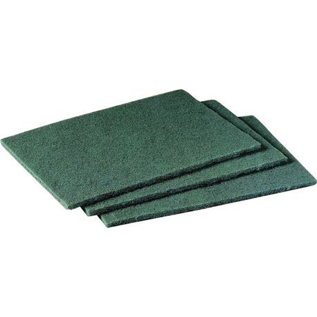 Scotch-Brite Scrubbing Pads - 6" Width x 9" Length - 60/Carton - Synthetic - Green