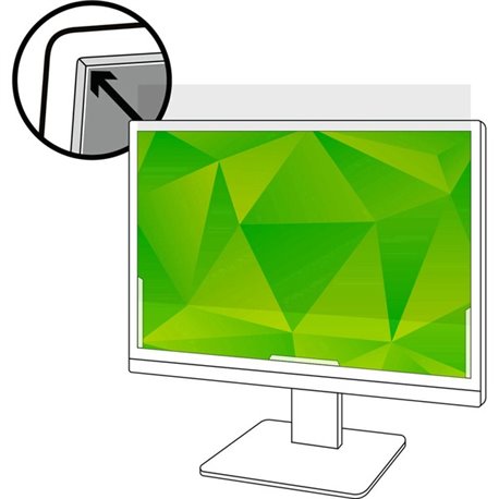 3M Anti-Glare Filter Clear, Matte - For 19.5" Widescreen LCD Monitor - 16:9 - Scratch Resistant, Fingerprint Resistant, Dust Res