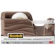 Scotch Wave Desktop Tape Dispenser - 1" Core - Refillable - Impact Resistant, Non-skid Base, Weighted Base - Plastic - Bronze - 