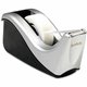 Scotch Two-tone Desktop Office Tape Dispenser - Holds Total 1 Tape(s) - 1" Core - Refillable - Non-skid Base - Silver, Black - 1