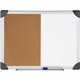 Lorell Combo Dry-Erase/Cork Board - 18" Height x 24" Width - Natural Cork Surface - Self-healing - Aluminum Frame - 1 Each