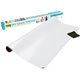 Post-it Self-Stick Dry-Erase Film Surface - White Surface - 36" (3 ft) Width x 48" (4 ft) Length - White Film - Rectangle - Flex