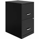 NuSparc File Cabinet - 14.2" x 18" x 24.5" - 2 x Drawer(s) for File - Letter - Vertical - Locking Drawer, Glide Suspension, Nonp