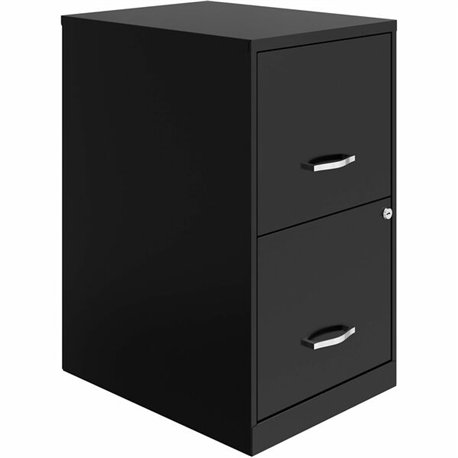 NuSparc File Cabinet - 14.2" x 18" x 24.5" - 2 x Drawer(s) for File - Letter - Vertical - Locking Drawer, Glide Suspension, Nonp