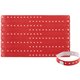 Advantus Colored Vinyl Wristbands - 100 / Pack - Adjustable - 0" Height x 0.6" Width x 9.8" Length - Red - Vinyl