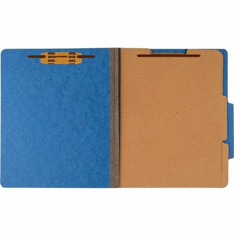 ACCO Letter Classification Folder - 3" Folder Capacity - 8 1/2" x 11" - 6 Fastener(s) - 1" Fastener Capacity - 2 Divider(s) - Pr