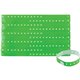 Advantus Colored Vinyl Wristbands - 100 / Pack - Adjustable - 0" Height x 0.6" Width x 9.8" Length - Green - Vinyl