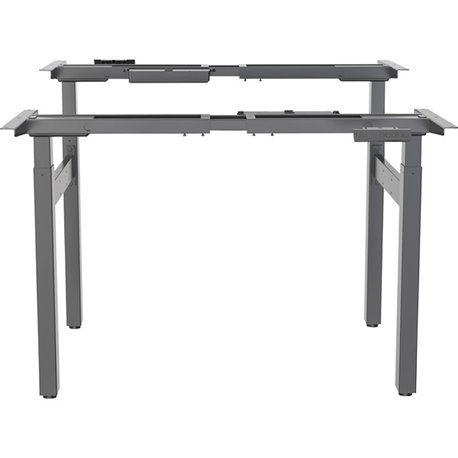 Lorell 2-Tier Sit/Stand Double Base - 220 lb Capacity - 28.30" to 46" Adjustment - 71" Height x 42.50" Width x 22" Depth - Assem