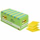 Post-it Dispenser Notes - Floral Fantasy Color Collection - 1800 - 3" x 3" - Square - 100 Sheets per Pad - Unruled - Limeade, Bl