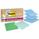 Post-it Super Sticky Adhesive Note - 420 - 3" x 3" - Square - 70 Sheets per Pad - Assorted Oasis - Removable, Repositionable, Re