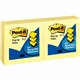 Post-it Pop-up Notes - 3" x 3" - Square - 100 Sheets per Pad - Unruled - Canary Yellow - Paper - Self-adhesive, Repositionable -