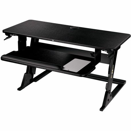 3M Precision Standing Desk - Holds up to 35 lb Load Capacity - 29.2 in x 22.2 in Footprint, Fits 24 in Deep Desk - Medium Densit