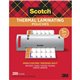 Scotch Thermal Laminating Pouches - Laminating Pouch/Sheet Size: 9" Width x 11.50" Length x 3 mil Thickness - Glossy - for Docum