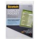 Scotch File Pocket - 9" x 11" - Plastic - Clear - 1 Each