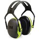 Peltor X4A Earmuffs - Noise, Noise Reduction Rating Protection - Steel, Steel - Black, Green - Lightweight, Comfortable, Cushion