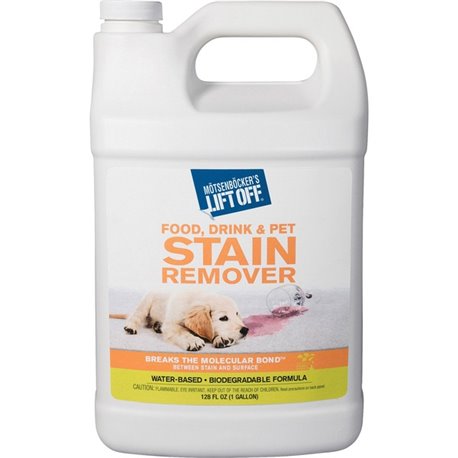 M�tsenb�cker's Lift Off Food/Drink/Pet Stain Remover - 128 fl oz (4 quart)Bottle - 1 Each - Environmentally Friendly - White