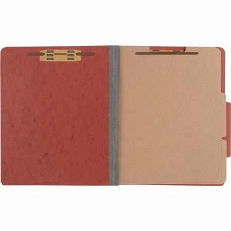 ACCO Letter Classification Folder - 3" Folder Capacity - 8 1/2" x 11" - 6 Fastener(s) - 1" Fastener Capacity for Folder - 2 Divi