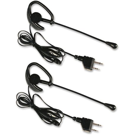 Midland AVP-1 PTT Earset - Wired - Over-the-ear - Monaural - Black