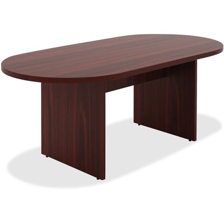 Lorell Chateau Series 6' Oval Conference Table - 70.9" x 35.4"30" Table, 1.5" Top - Reeded Edge - Material: P2 Particleboard - F