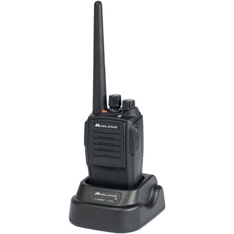 Midland MB400 Business Radio - 16 Radio Channels - 142 Total Privacy Codes - 4 W - Low Battery Indicator, Timer, Lightweight - W