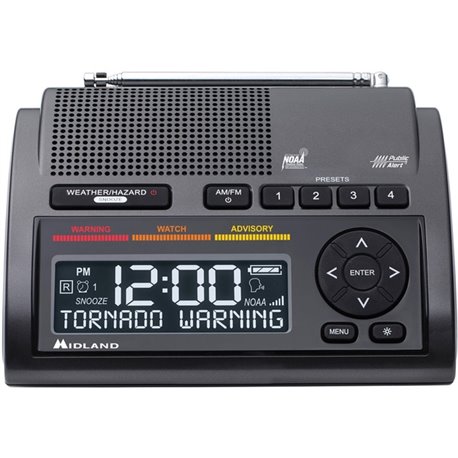 Midland WR400 Emergency Alert Weather Radio - with NOAA All Hazard, Weather Disaster - AM/FM - Specific Area Message Encoding (S