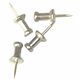 Advantus Aluminum Pushpins - 0.6" Length - 100 / Box - Aluminum