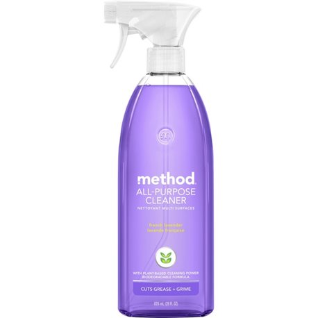 Method All-Purpose Cleaner - For Multipurpose - 28 fl oz (0.9 quart) - Fresh, French Lavender Scent - 1 Each - Non-toxic - Laven