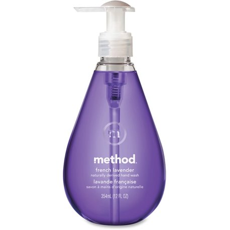 Method Gel Hand Soap - French Lavender ScentFor - 12 fl oz (354.9 mL) - Pump Bottle Dispenser - Bacteria Remover - Hand - Moistu