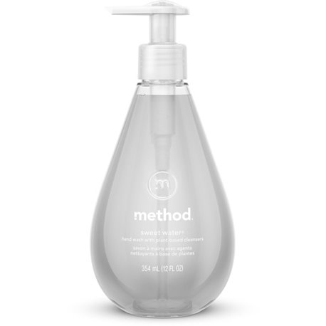 Method Gel Hand Soap - Sweet Water ScentFor - 12 fl oz (354.9 mL) - Pump Bottle Dispenser - Bacteria Remover - Hand - Moisturizi