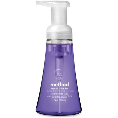 Method Foaming Hand Soap - French Lavender ScentFor - 10 fl oz (295.7 mL) - Pump Bottle Dispenser - Dirt Remover - Hand - Lavend