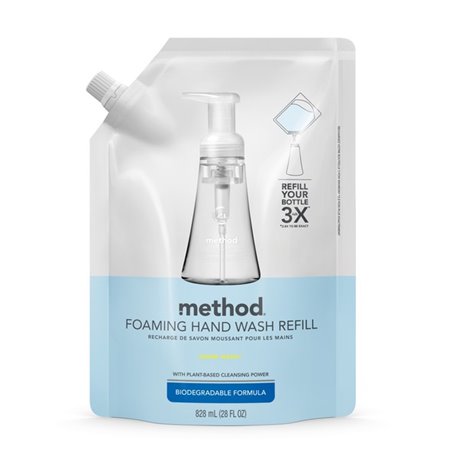 Method Foaming Hand Soap Refill - Sweet Water ScentFor - 28 fl oz (828.1 mL) - Hand - Clear - Triclosan-free - 1 Each