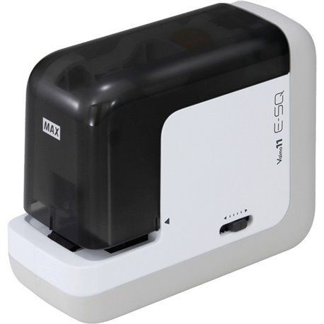 MAX Portable Electronic Stapler - 35 Sheets Capacity - 100 Staple Capacity - 1/4" Staple Size - 1.59" Throat Depth - 6 x AA Batt