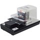 MAX Electronic Stapler - 100 of 80g/m&178 Paper Sheets Capacity - 0.87" Throat Depth - 1 Each - Black, White