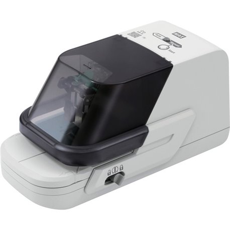 MAX Heavy-duty Electronic Stapler - 70 Sheets Capacity - 5000 Staple Capacity - 0.75" Throat Depth - 1 Each - Gray Black - Metal