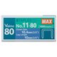 MAX Vaimo 80 Stapler Replacement Staples - 3/8" Leg - 3/8" Crown - Silver1000 / Box