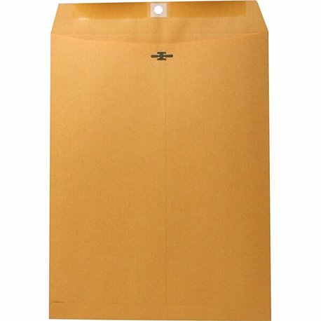 Nature Saver Recycled Clasp Envelopes - Clasp - 97 - 10" Width x 13" Length - 28 lb - Clasp - Kraft - 100 / Box - Kraft