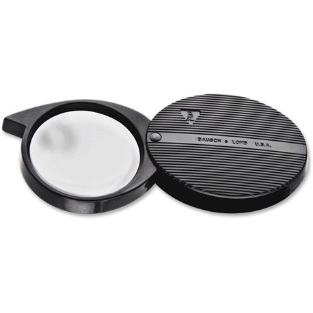 Bausch + Lomb Single-lens 4X Pocket Magnifier - Magnifying Area 1.42" Diameter - Glass Lens