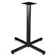 Lorell Hospitality 42" Bistro-Height Tabletop X-leg Base - Black X-shaped Base - 40.75" Height x 36" Width - Assembly Required -