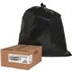 Nature Saver Black Low-density Recycled Can Liners - Medium Size - 33 gal Capacity - 1.65 mil (42 Micron) Thickness - Low Densit